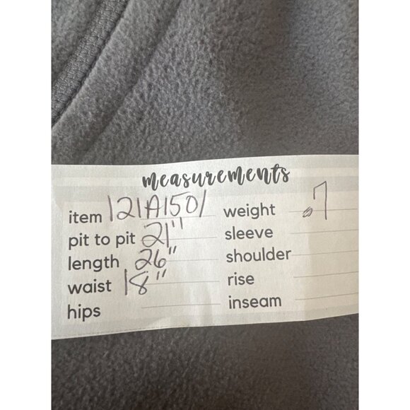 2/$30 Port Authority Ladies Gray Fleece Vest M Full-Zip Sleeveless Lightweight C - Picture 5 of 12